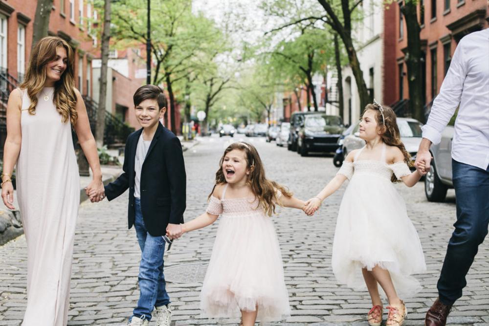 Tiny Tags on Stroller in the City