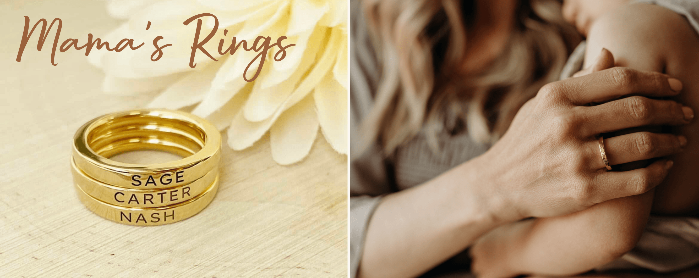 mama's rings with your children's names