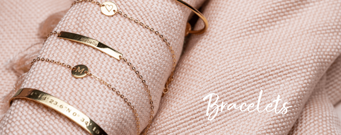 Bracelets from Tiny Tags: cuffs, chains and signets