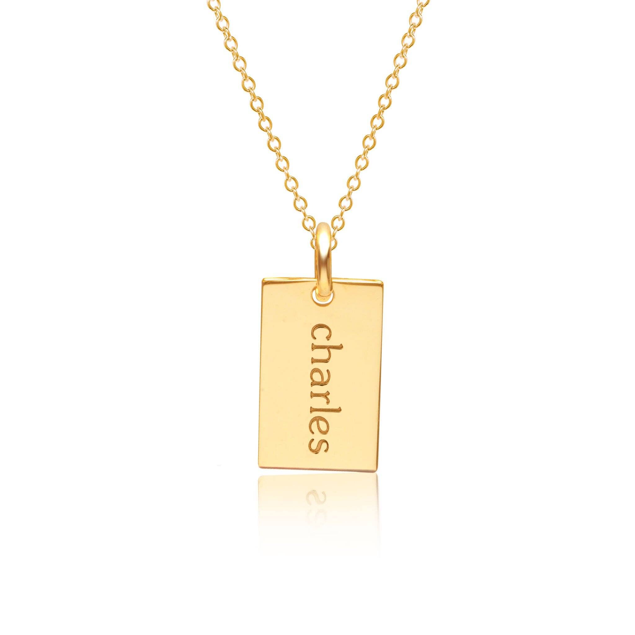 Mini Dog Tag Necklace