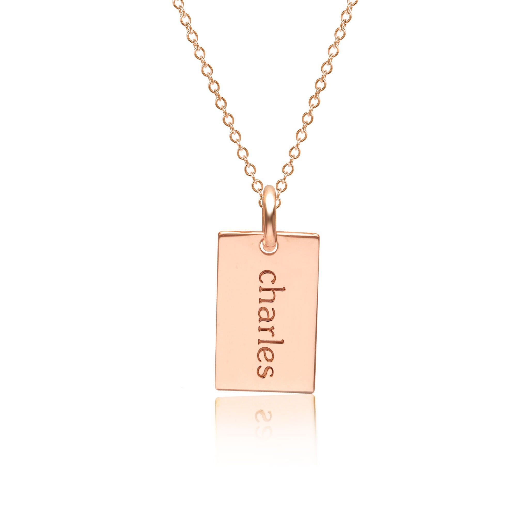 Mini Dog Tag Necklace