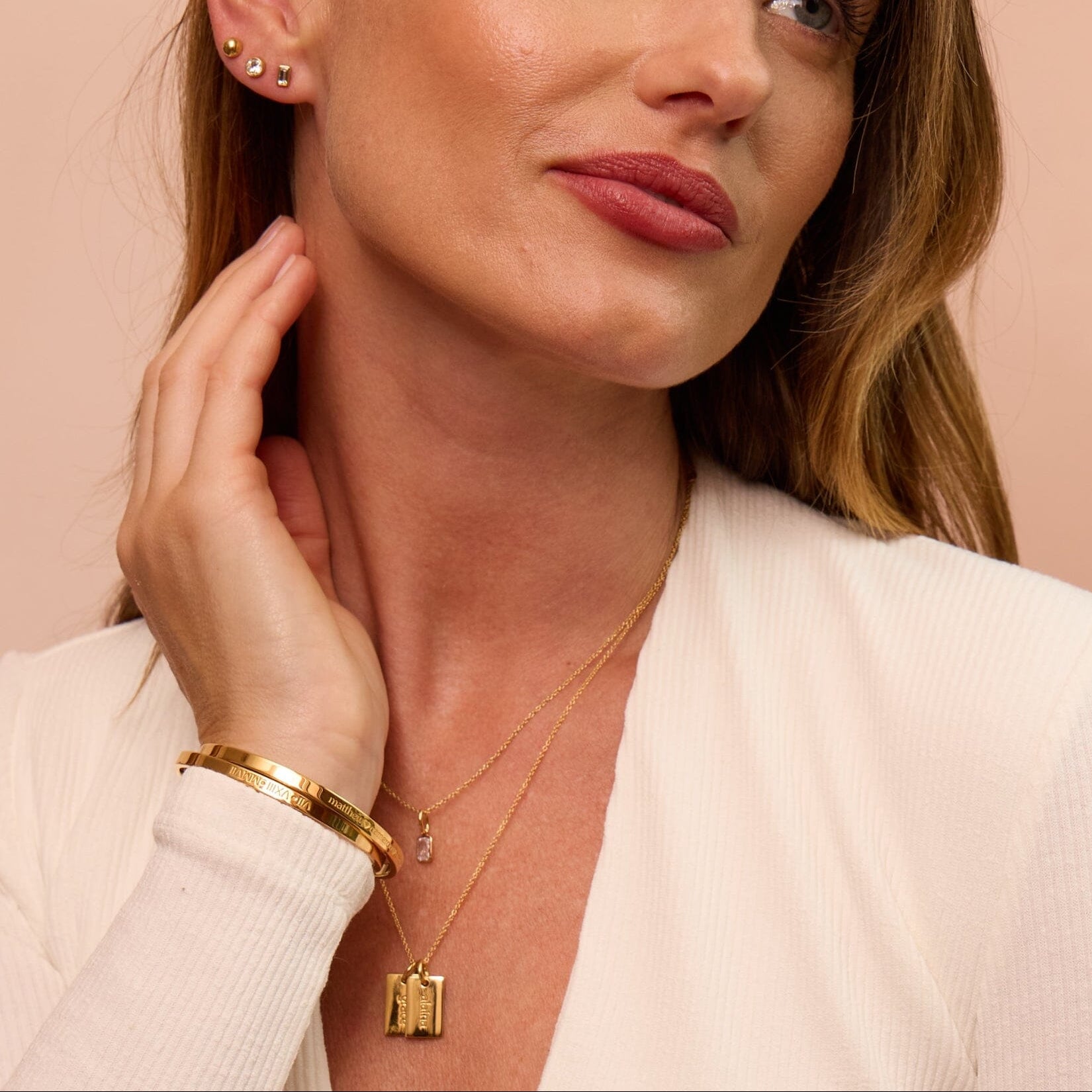 Mini Dog Tag Necklace - 2 Tags