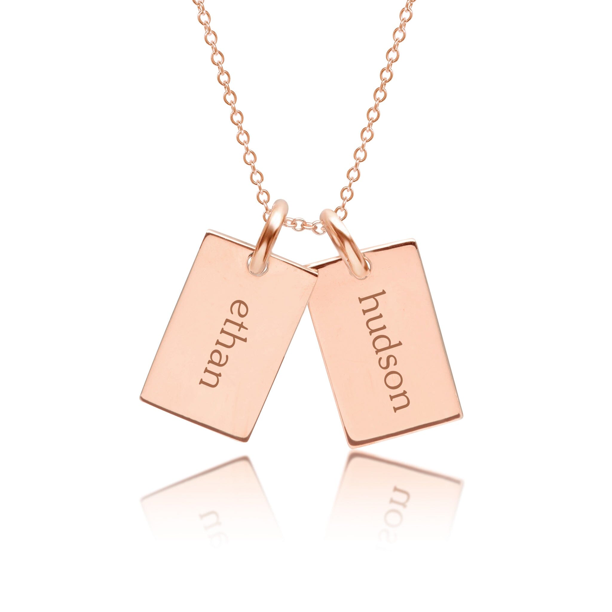 Mini Dog Tag Necklace - 2 Tags