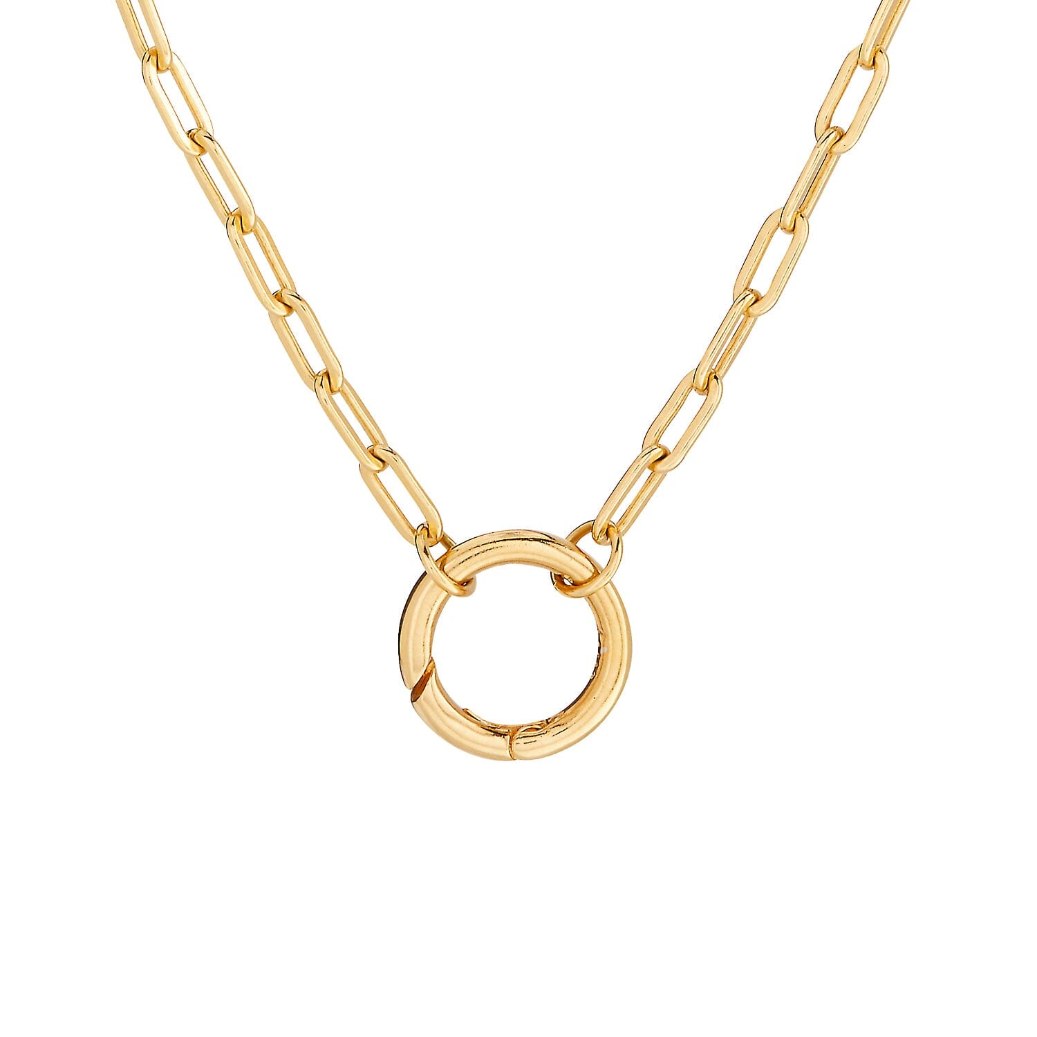Front Clasp Paperclip Chain
