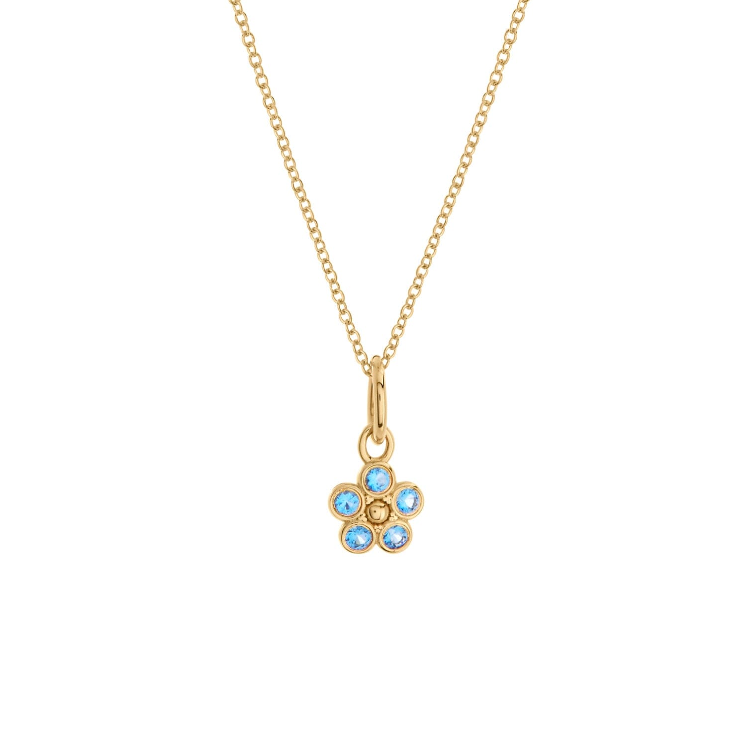 Flower Mini Charm Necklace
