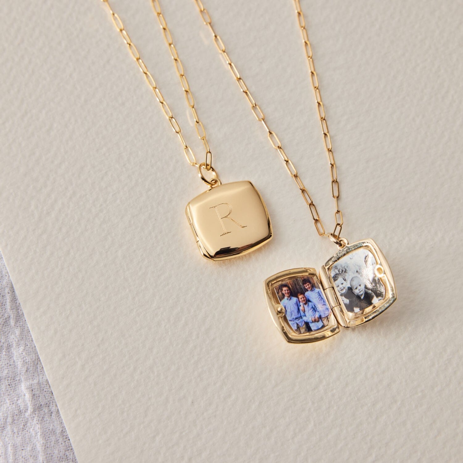 Square Locket Necklace