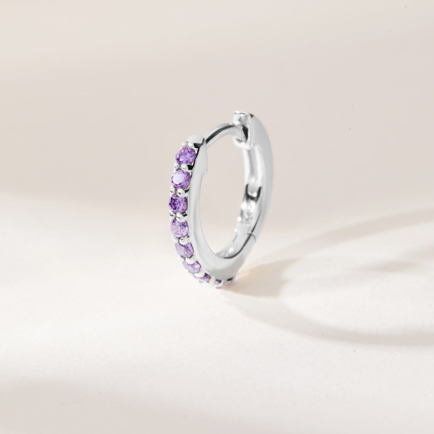 Birthstone Huggie Earrings