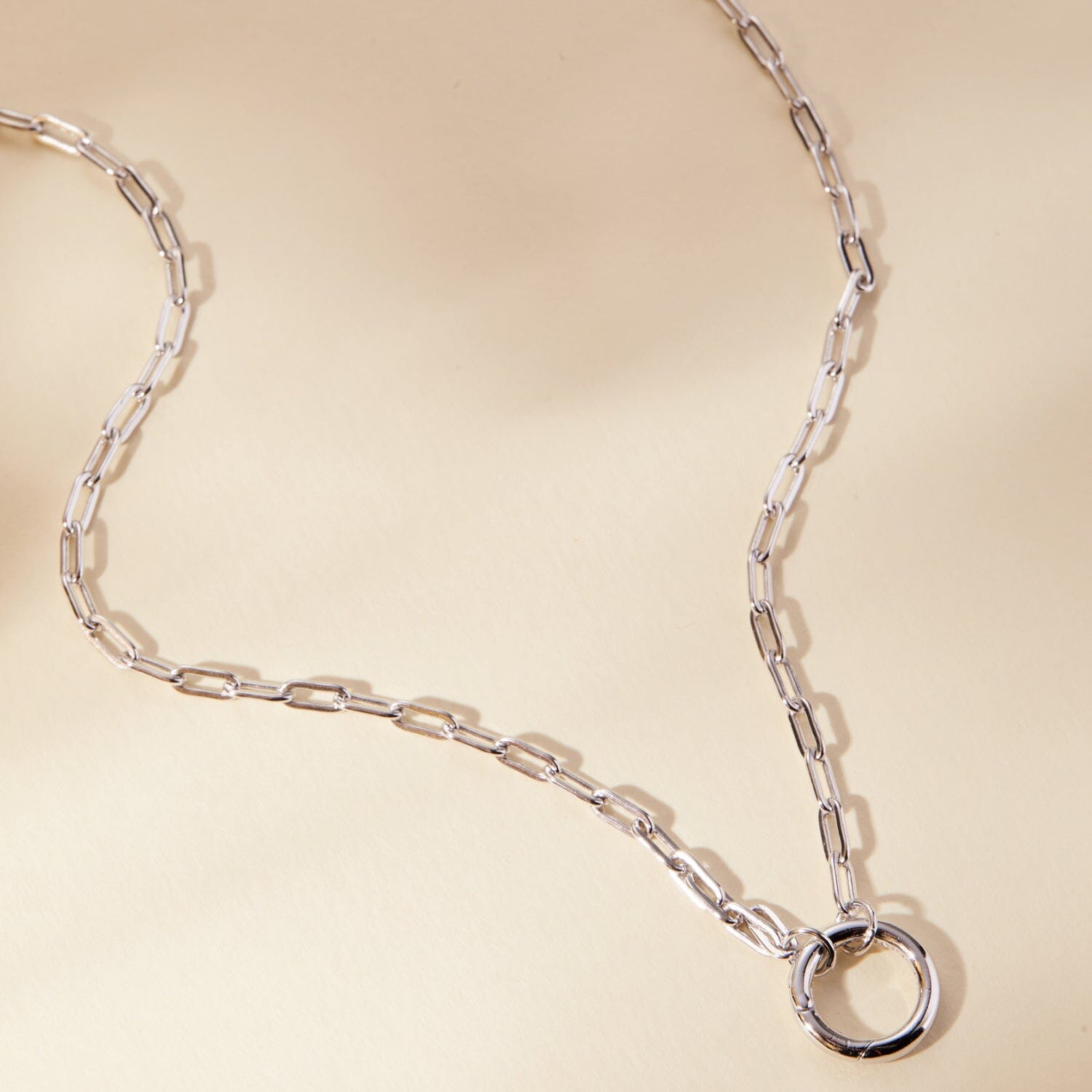 Front Clasp Paperclip Chain