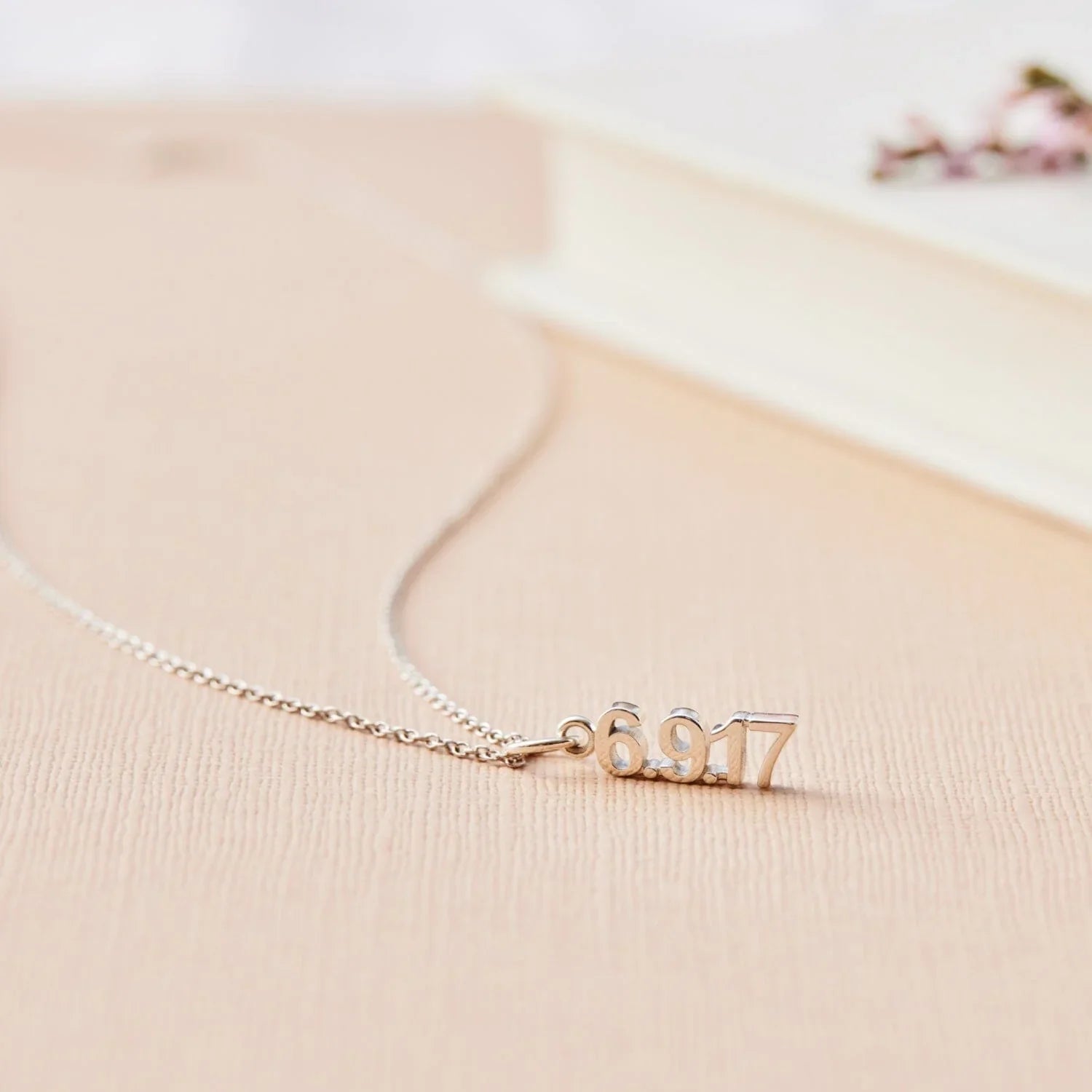 Vertical Date Necklace