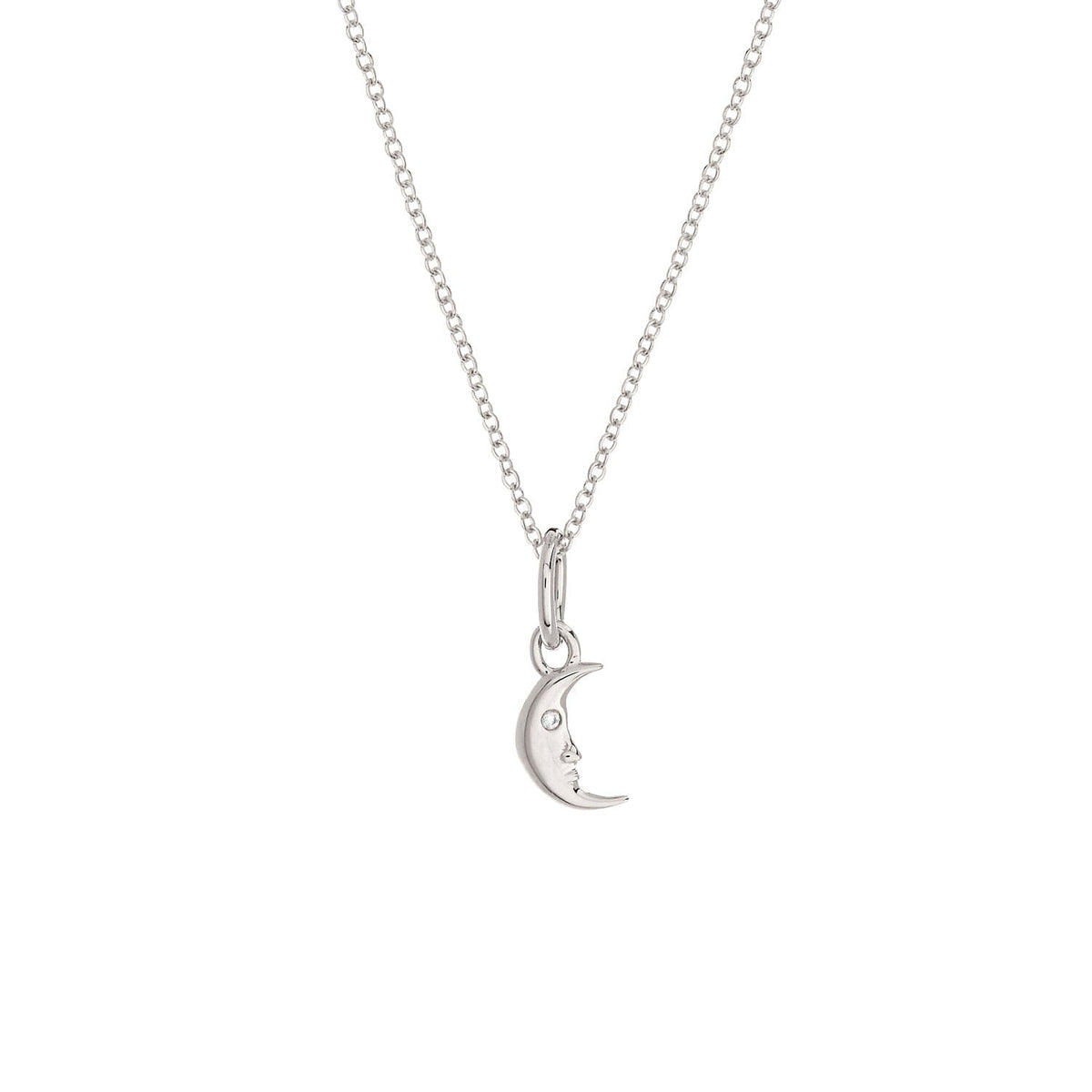 Moon Mini Charm Necklace | Love You to the Moon, the Stars