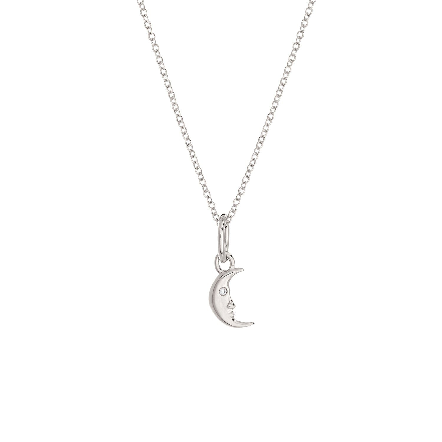 Moon Mini Charm Necklace