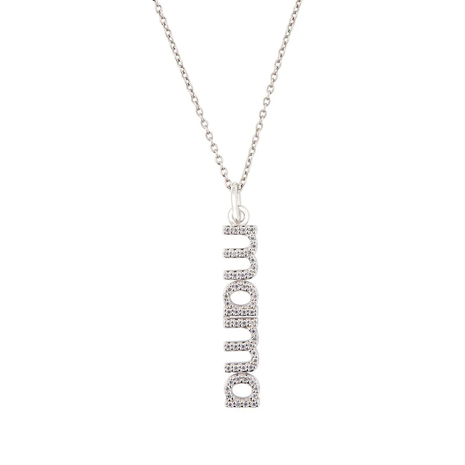 Pavé Vertical Mama Necklace