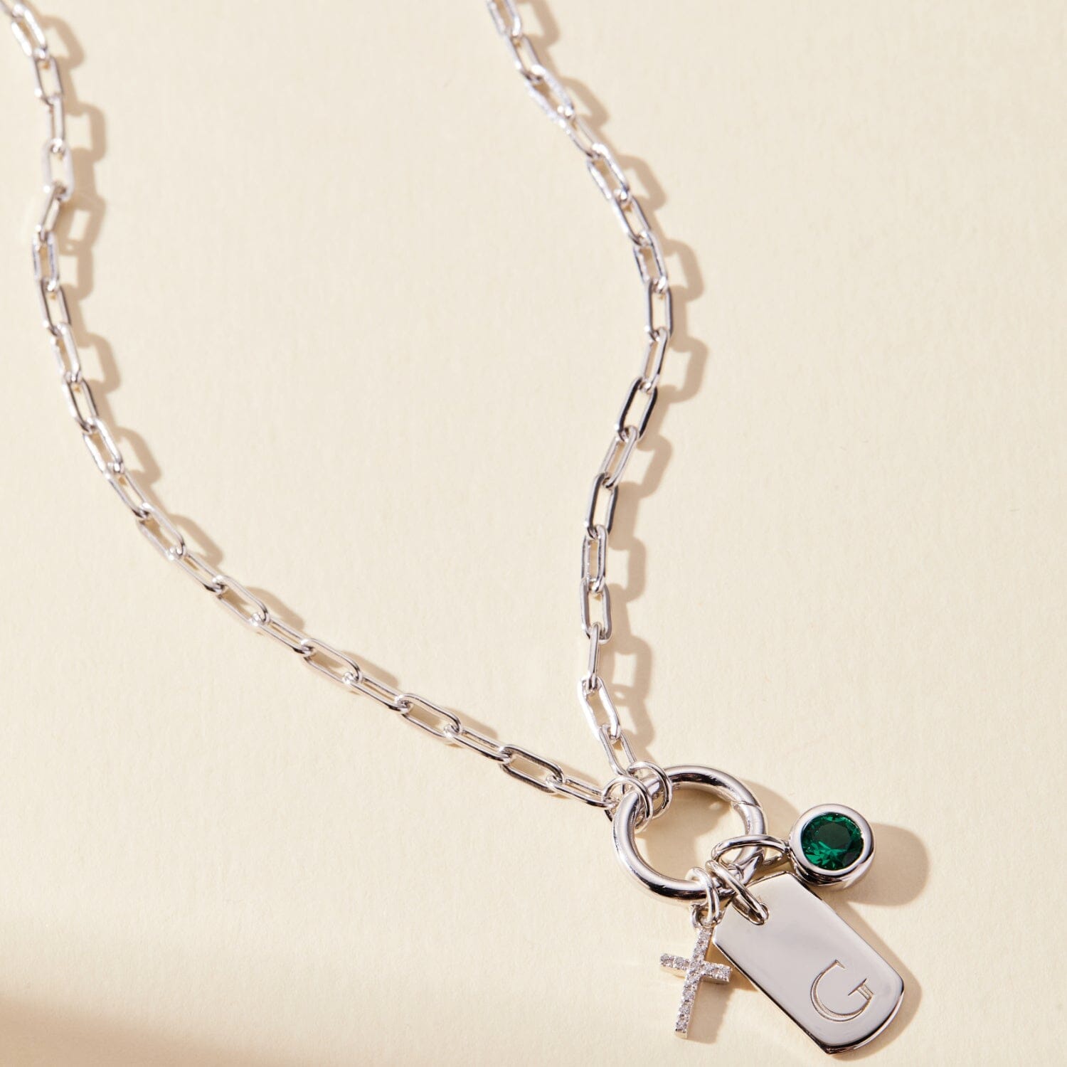 Front Clasp Paperclip Chain