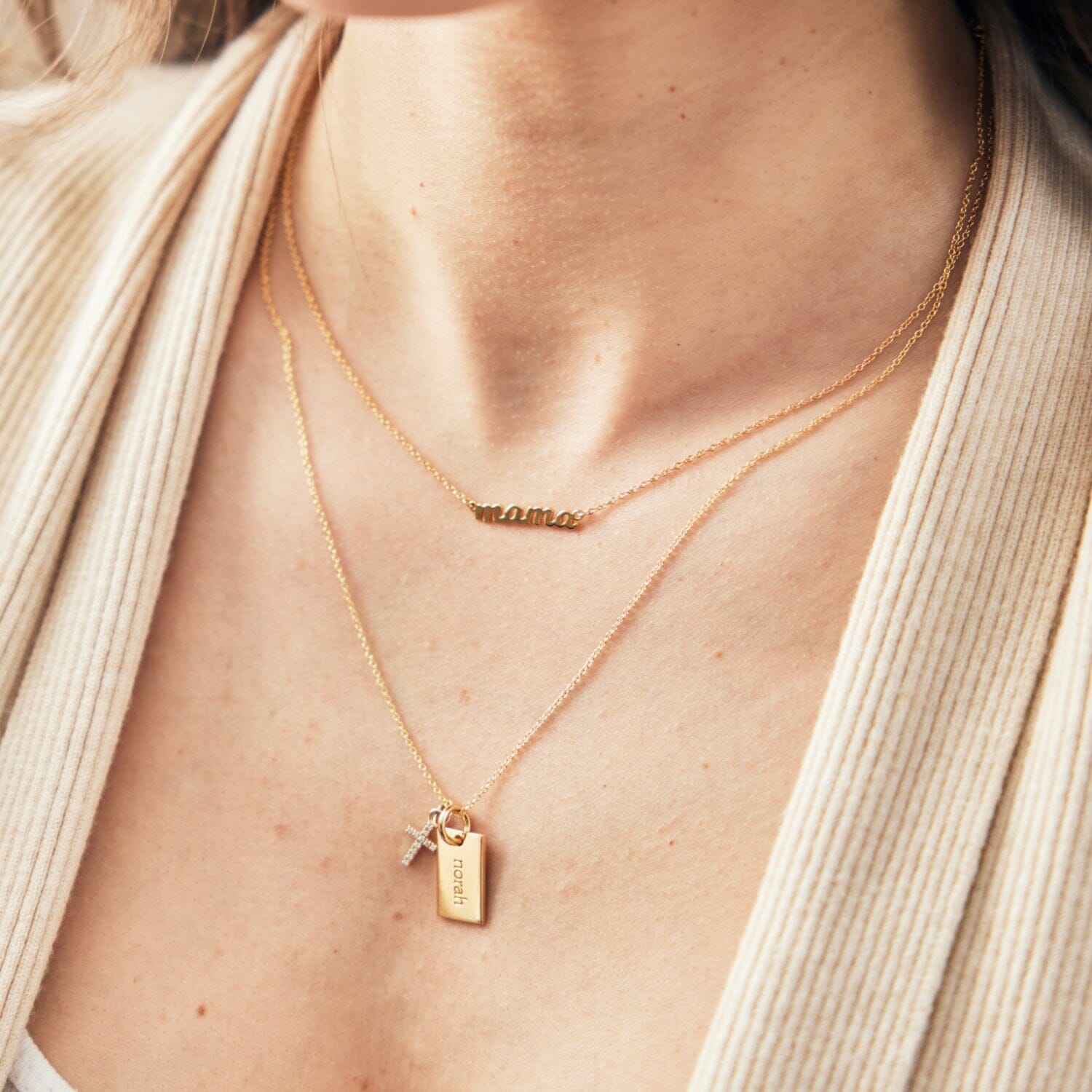 Pavé Cross Charm
