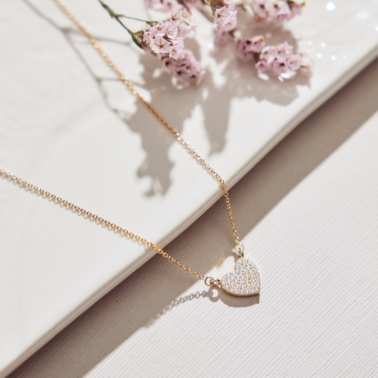 Pavé Heart Necklace
