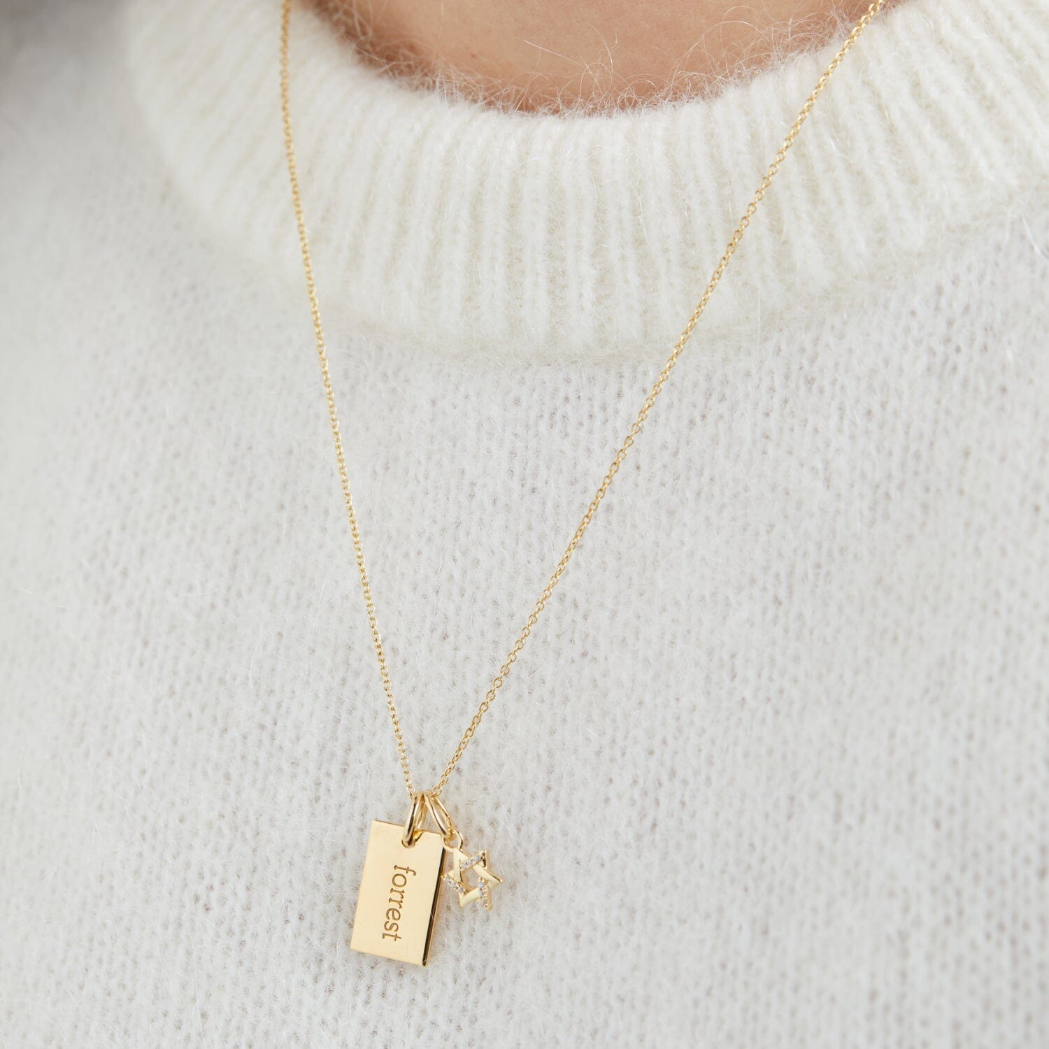 Pavé Star of David Necklace