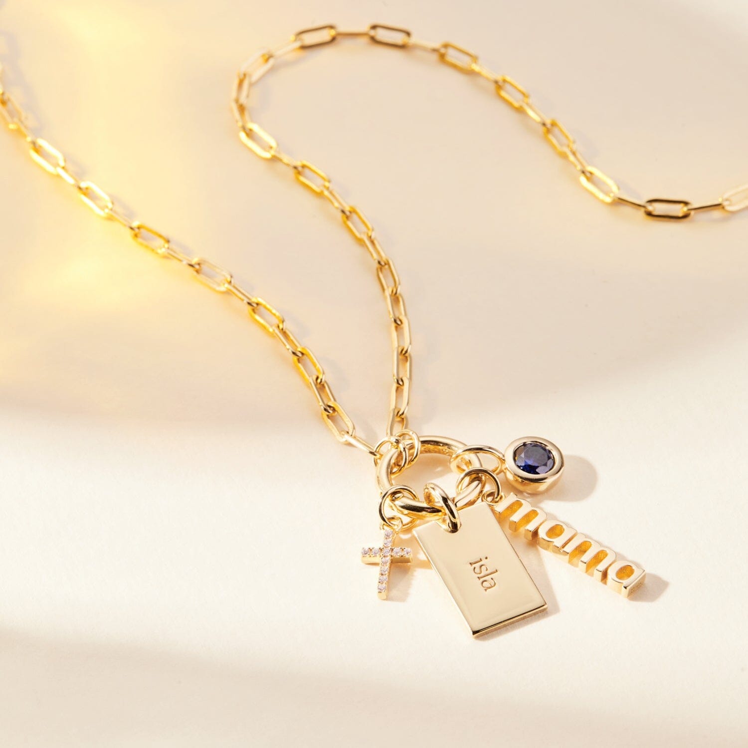 Front Clasp Paperclip Chain
