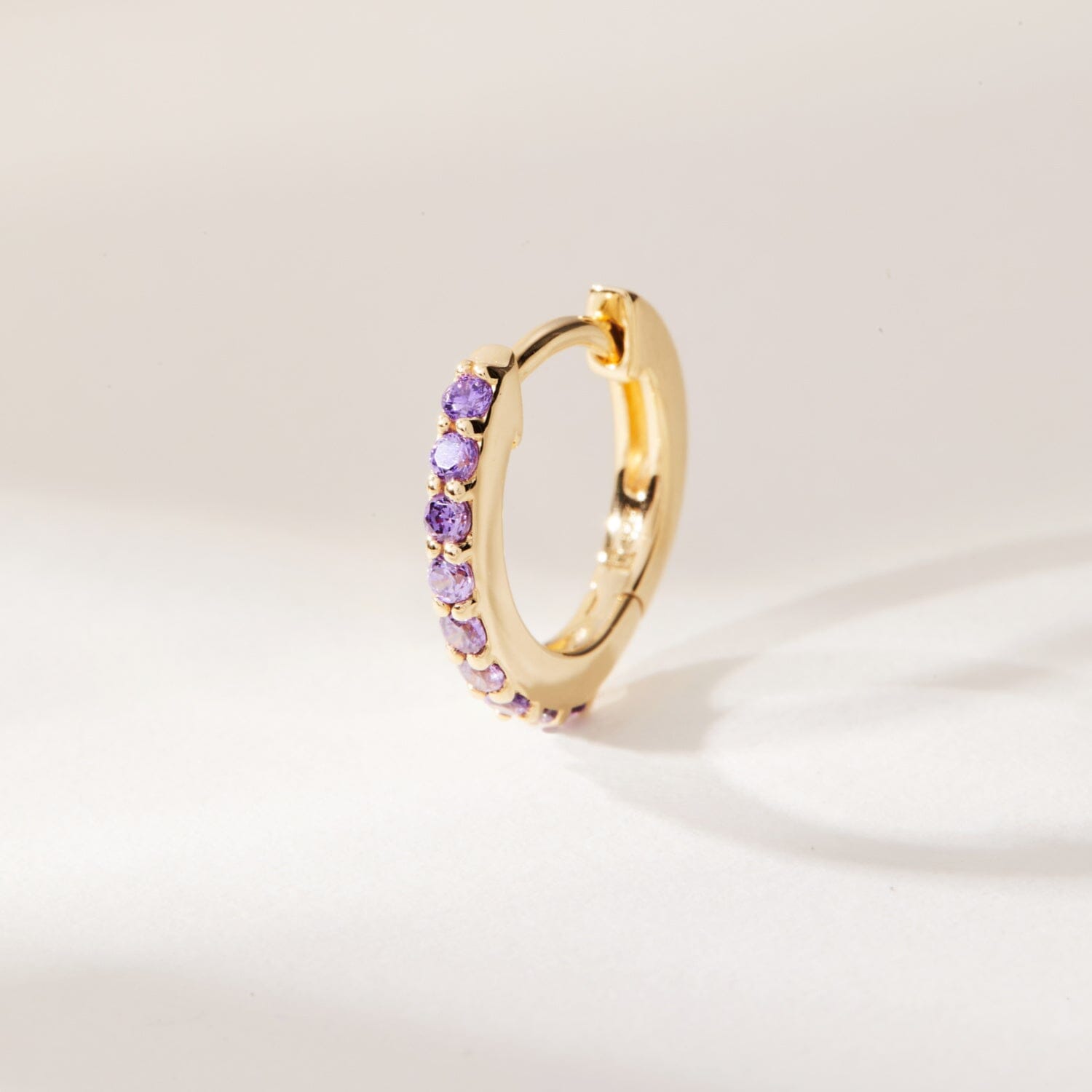 Birthstone Huggie Earrings