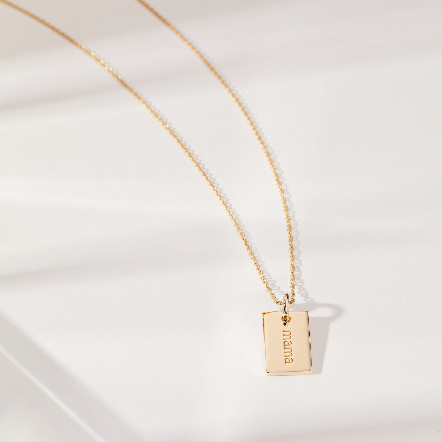 Mama Mini Dog Tag Necklace