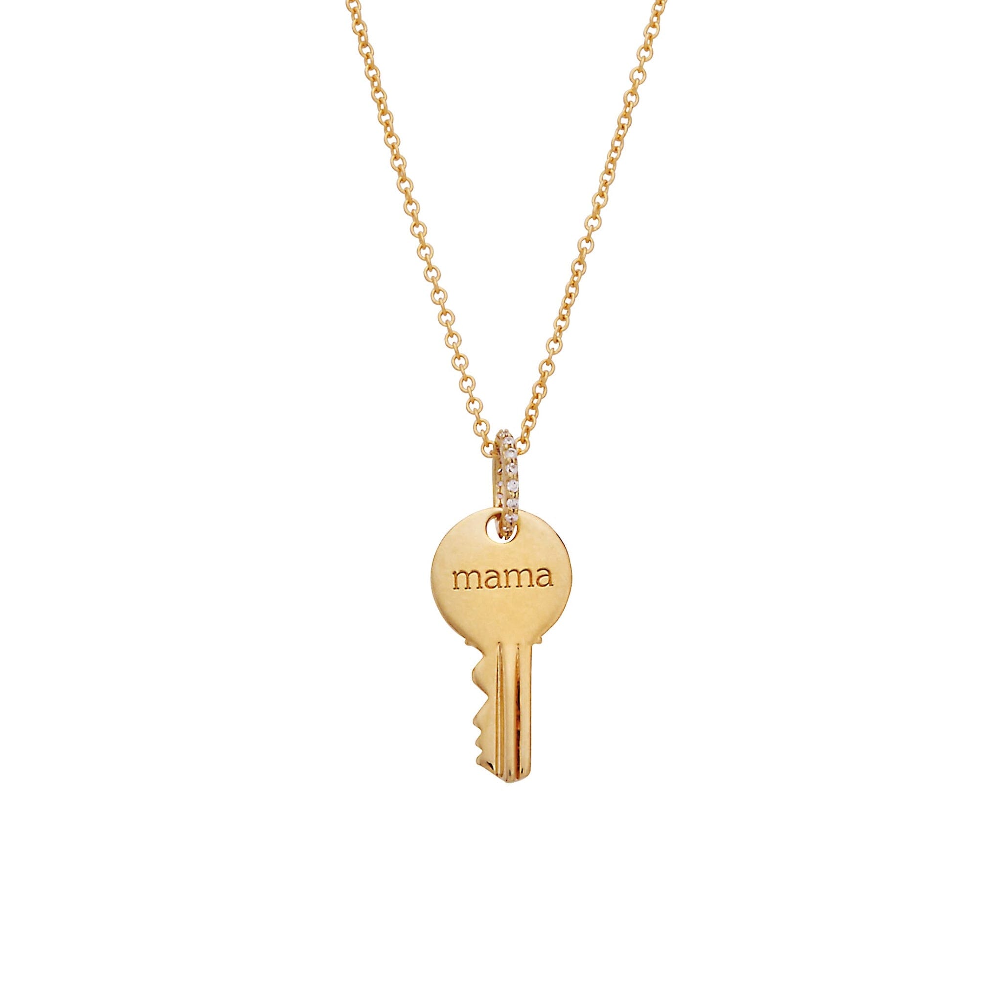 Round 'Mama' Key Necklace