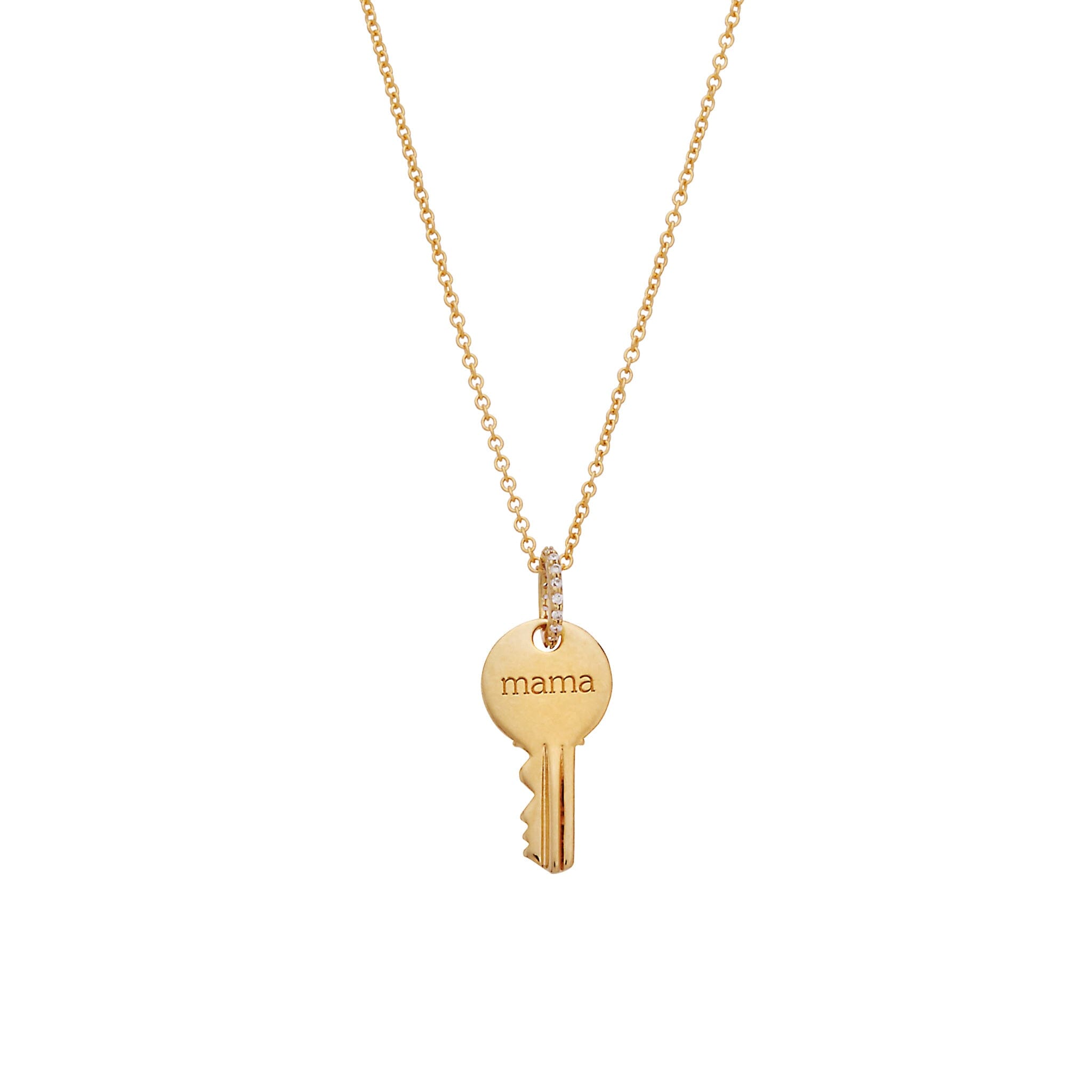 Round 'Mama' Key Necklace