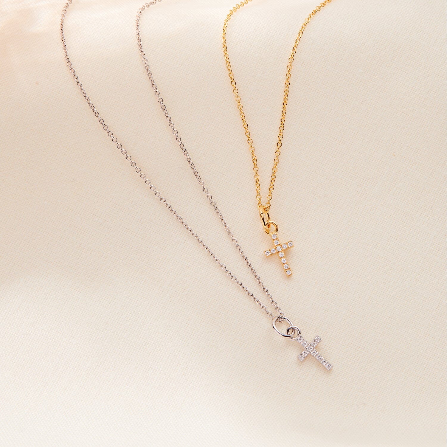 Pavé Cross Necklace