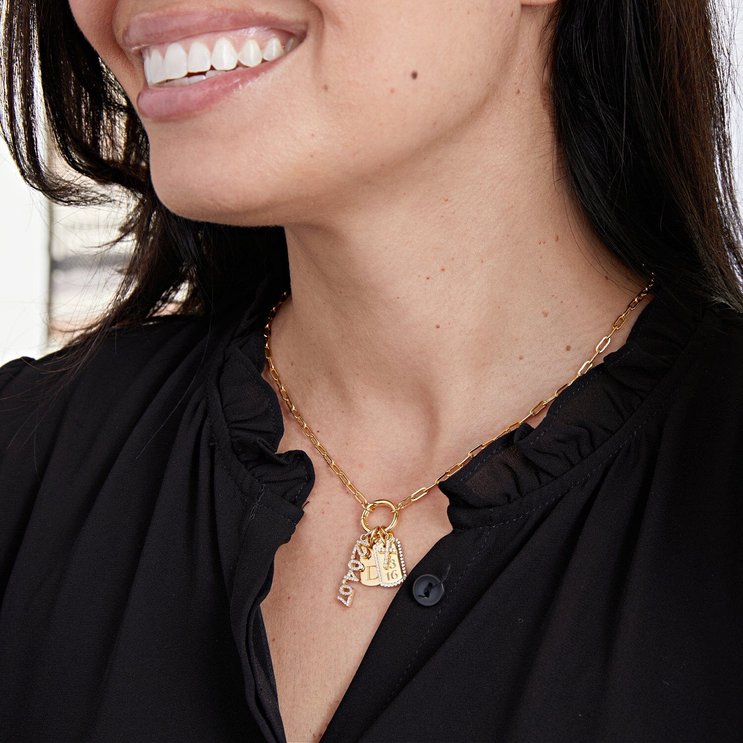 Front Clasp Paperclip Chain