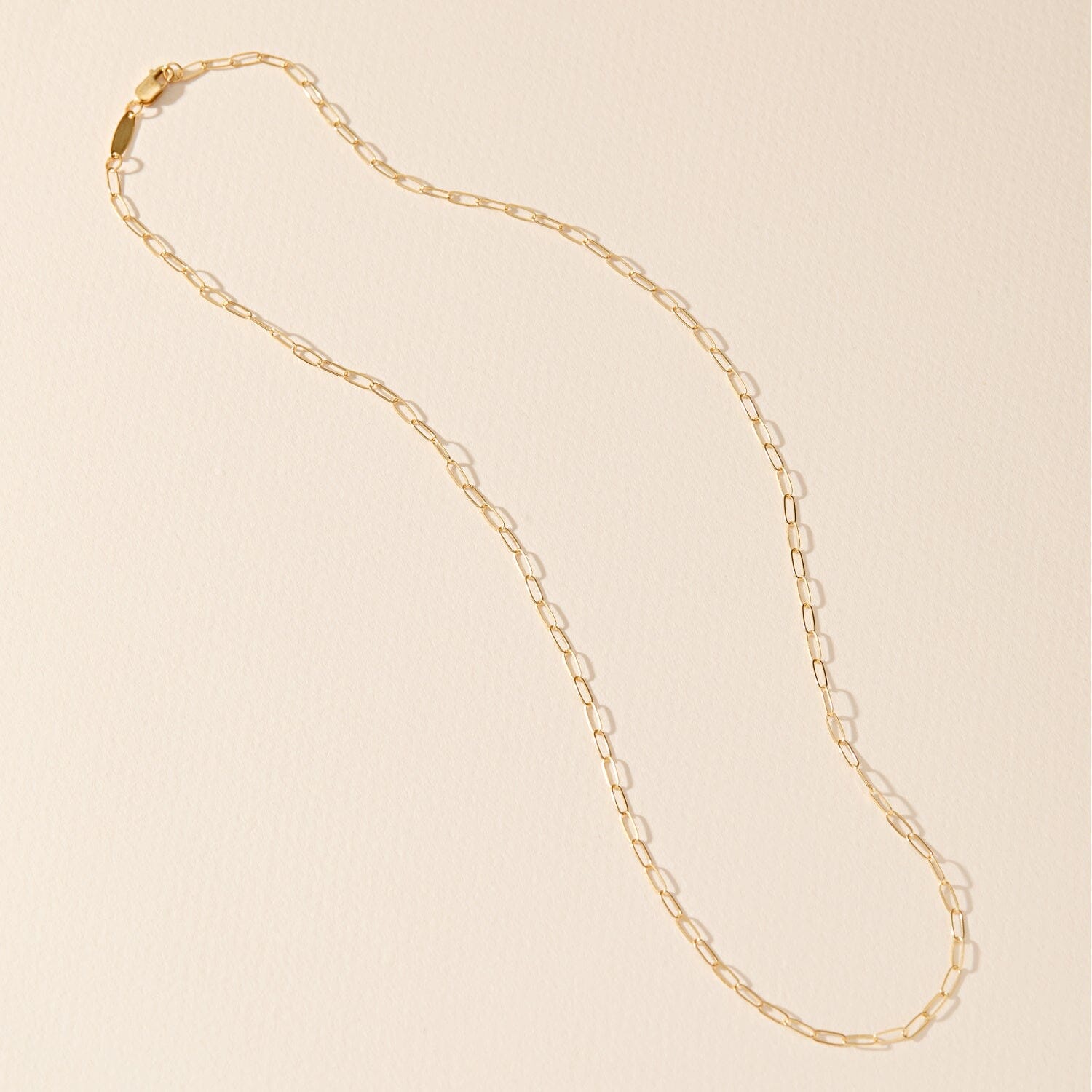 14k Gold Paperclip Chain