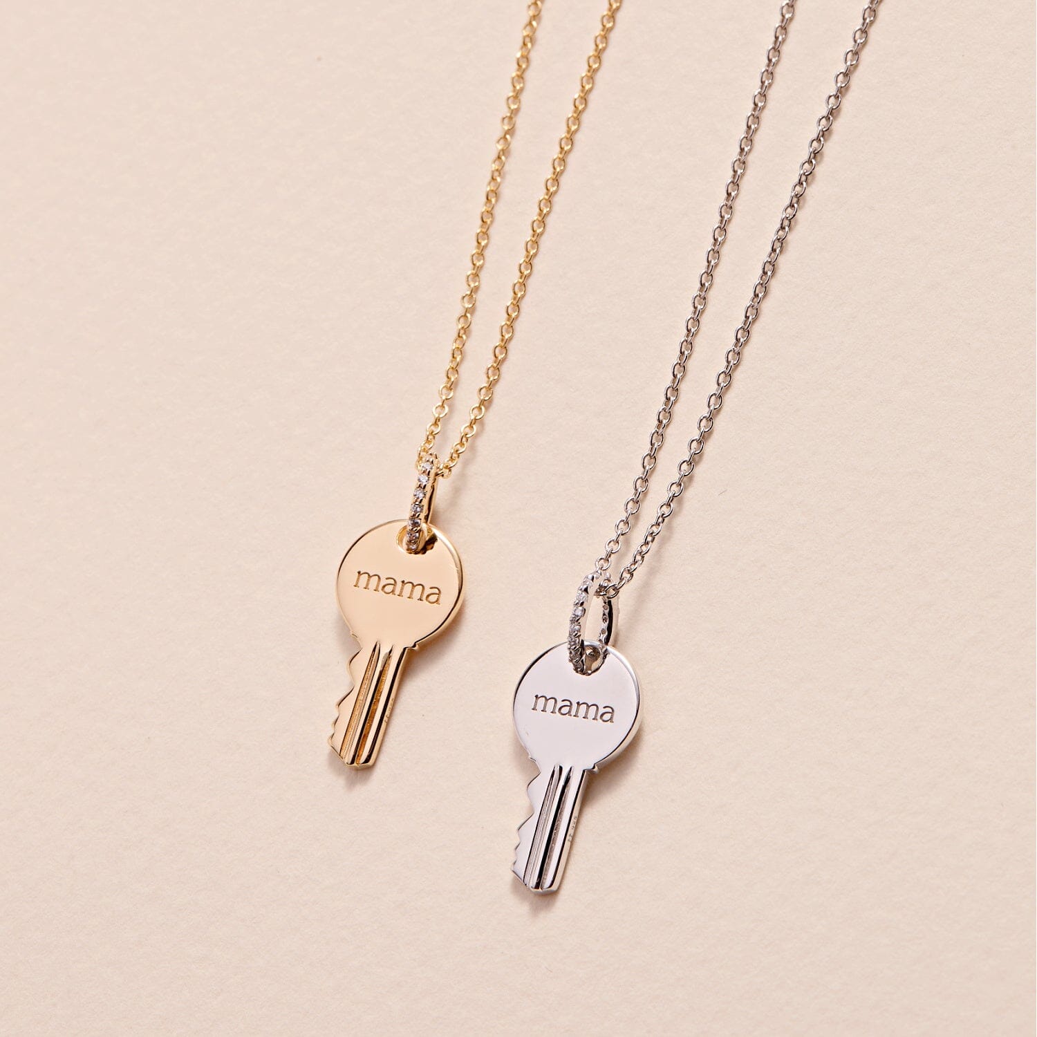 Round 'Mama' Key Necklace