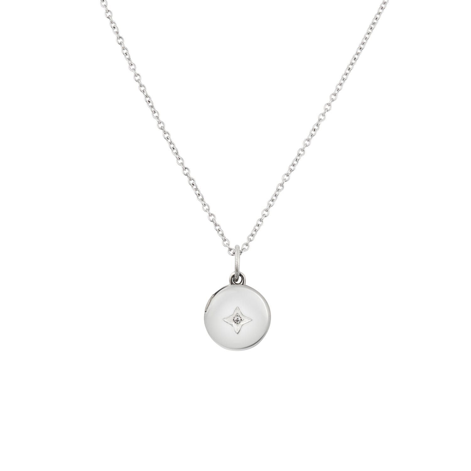 Round Mini Locket Necklace