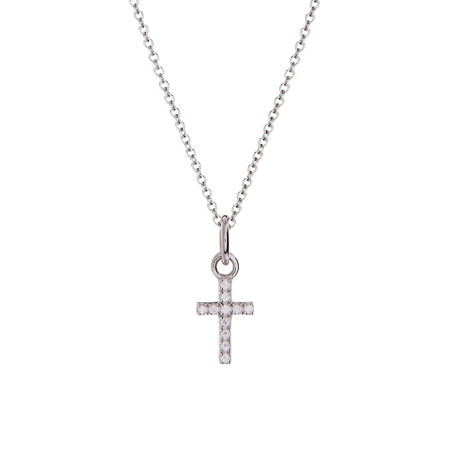 Pavé Cross Necklace