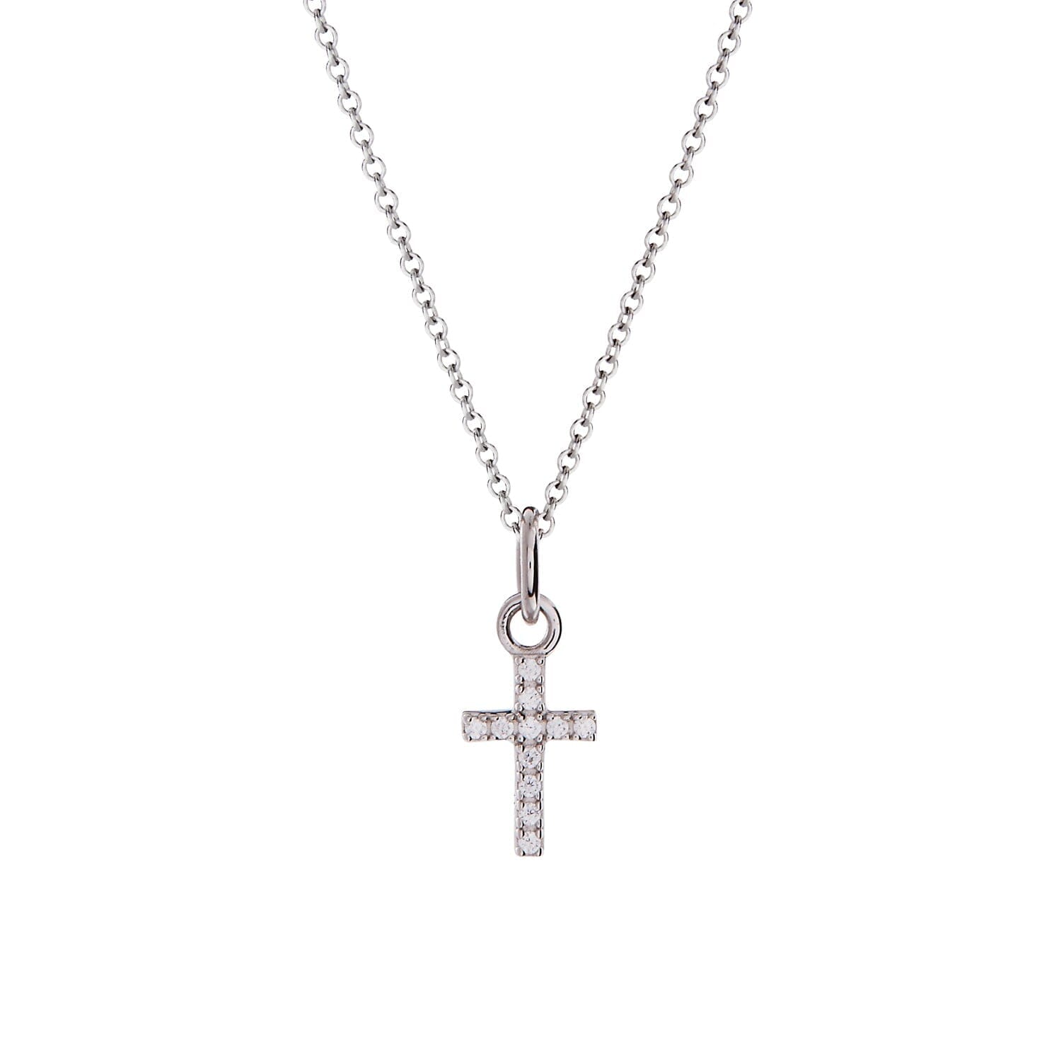 Pavé Cross Necklace