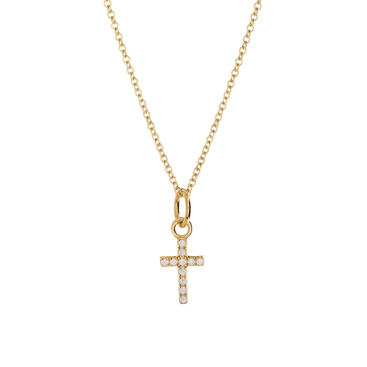 Pavé Cross Necklace