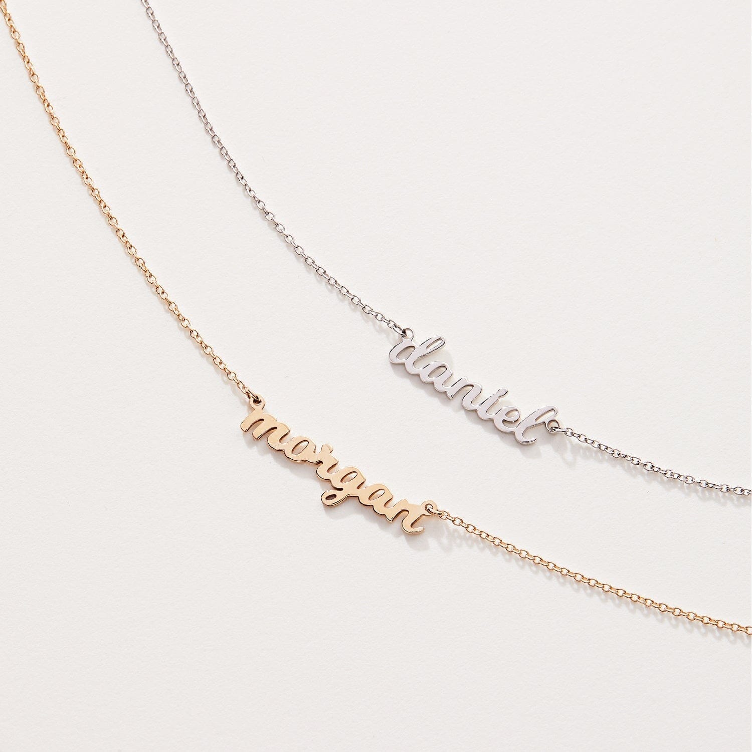 Script Nameplate Necklace