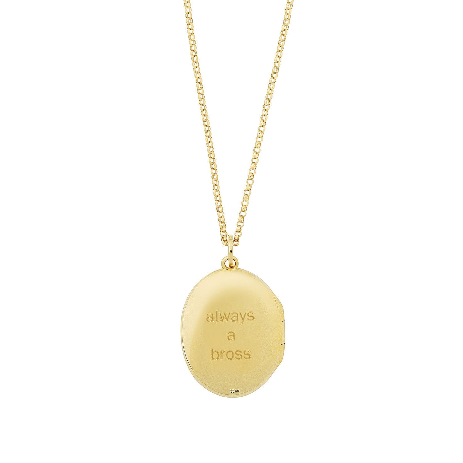 Oval Locket Necklace