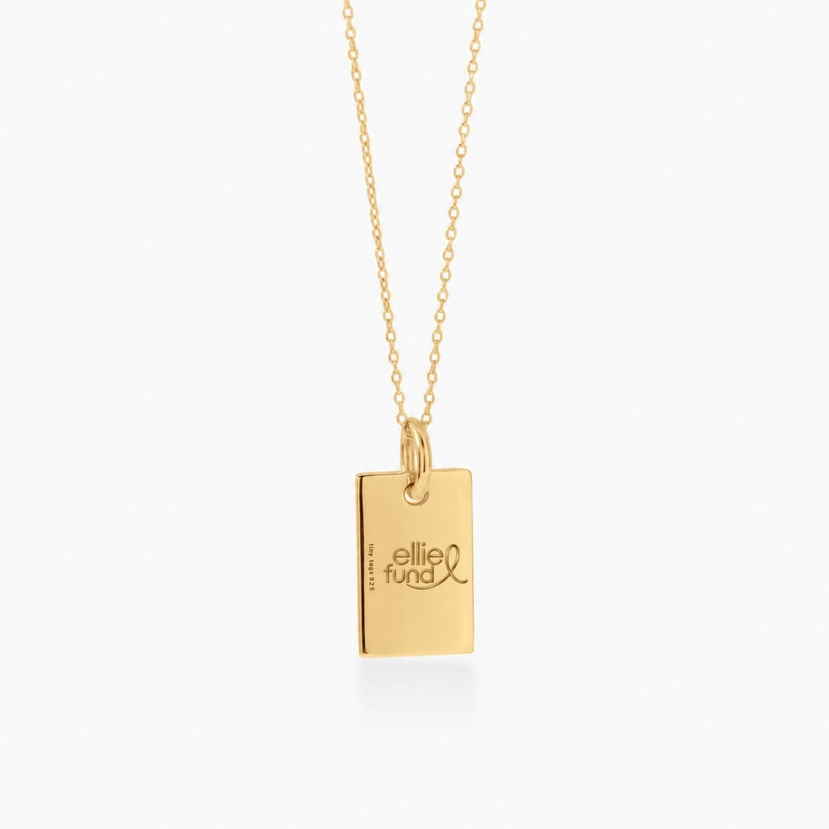 Mini Dog Tag Necklace – Ellie Fund