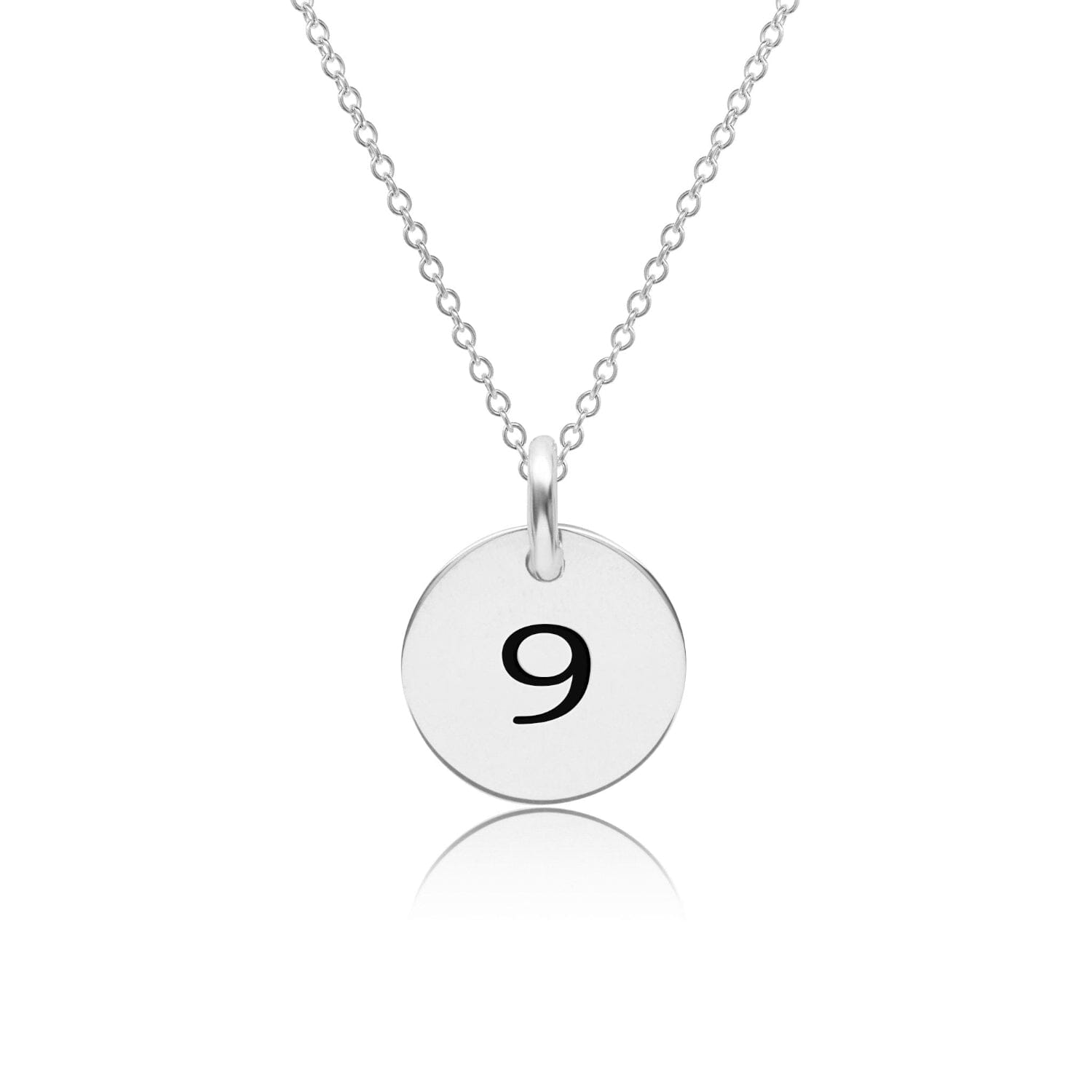 Mini Circle Number Necklace