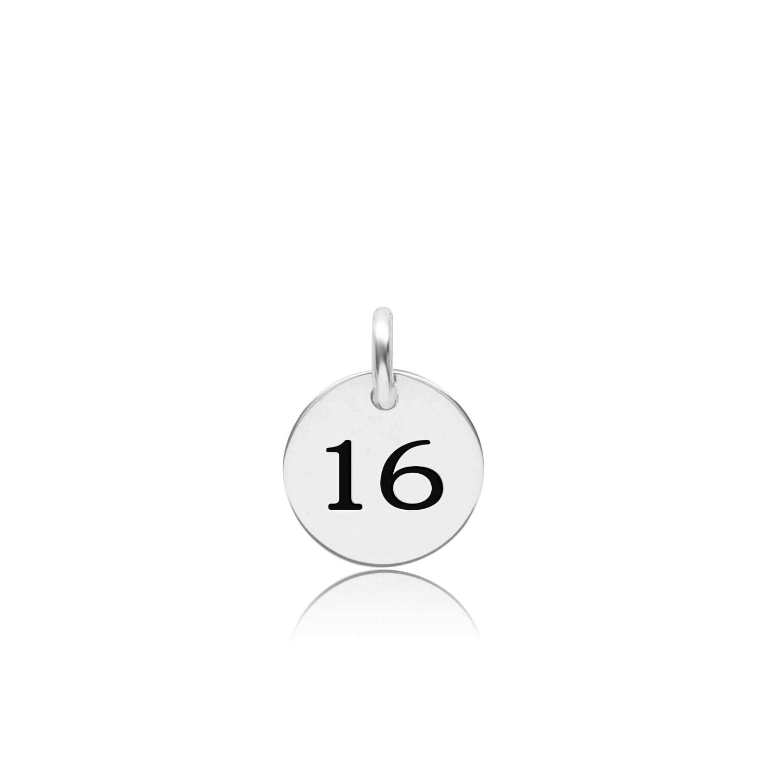 Mini Circle Number Charm