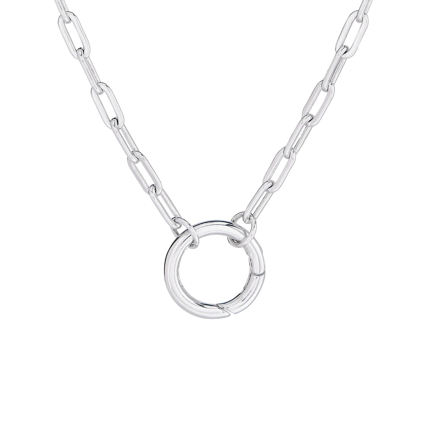 Front Clasp Paperclip Chain