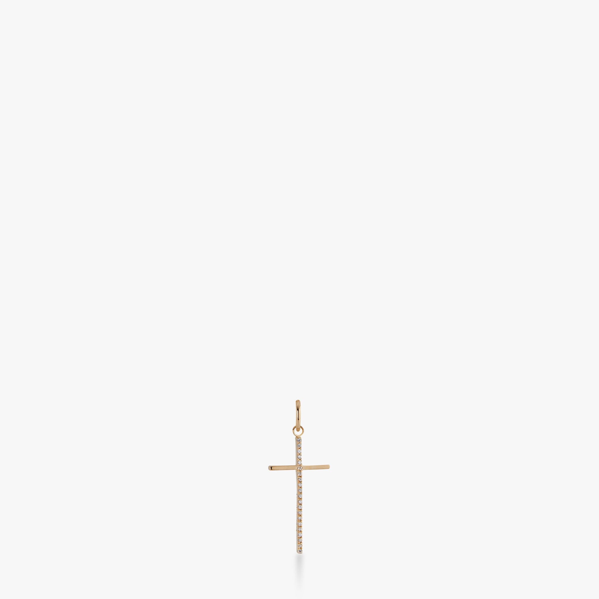 SRB Pavé Engravable Cross Charm
