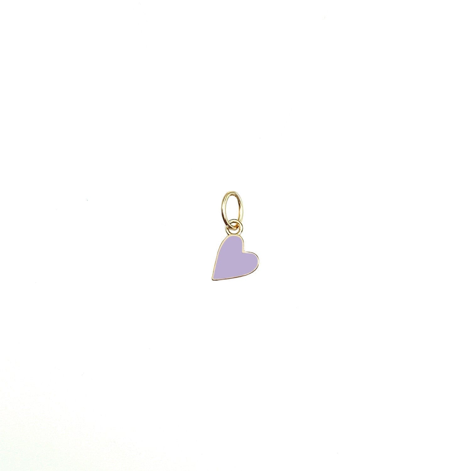 Solid Enamel Heart Charm