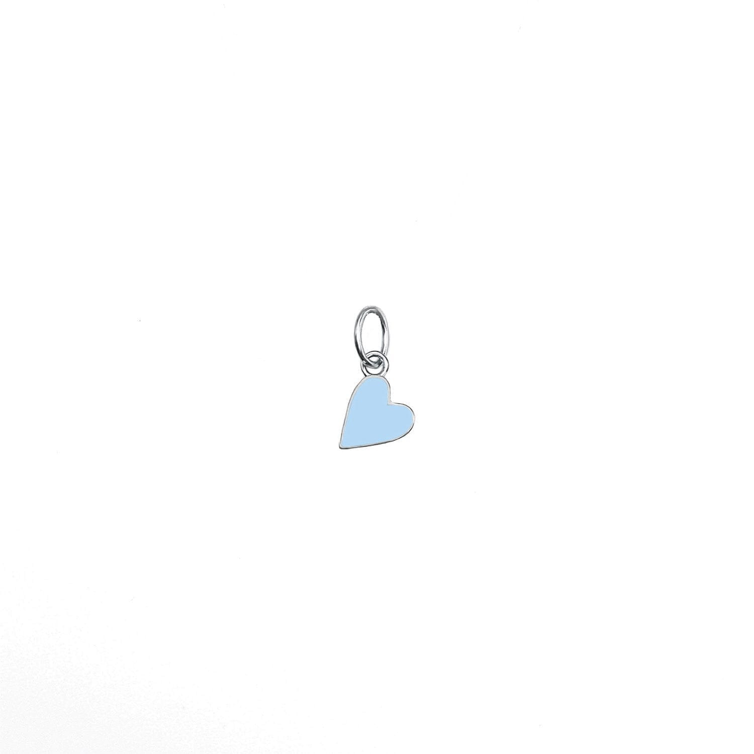 Solid Enamel Heart Charm