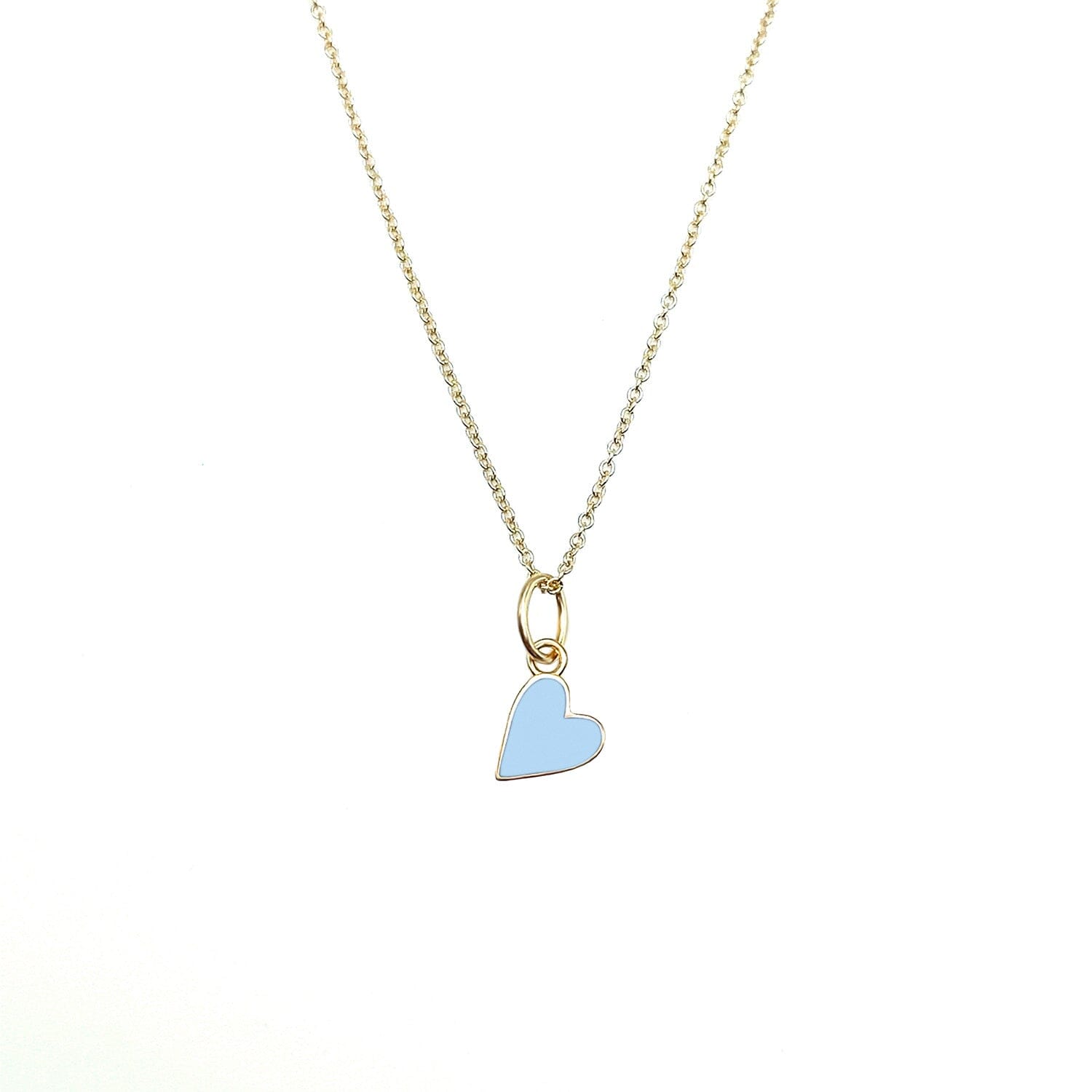 Solid Enamel Heart Necklace