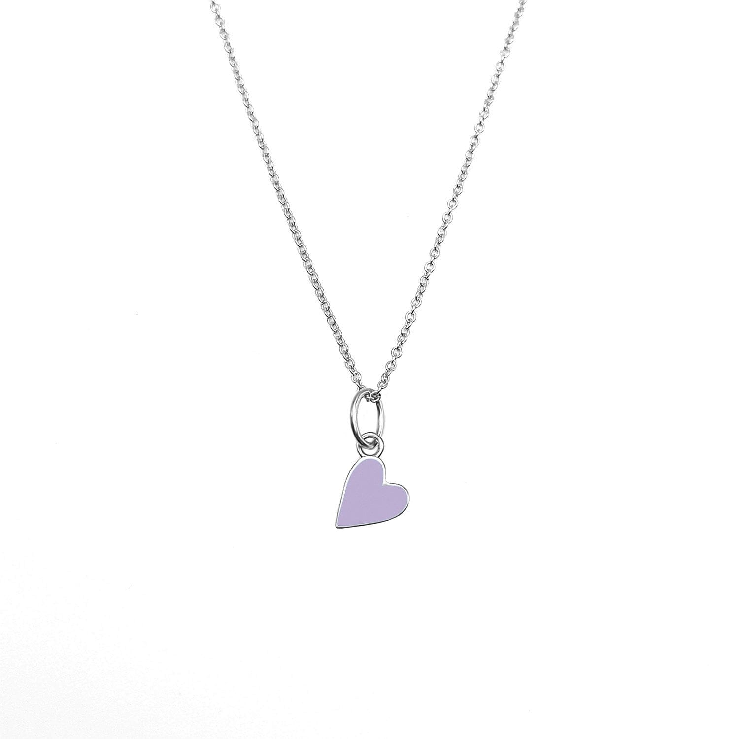 Solid Enamel Heart Necklace