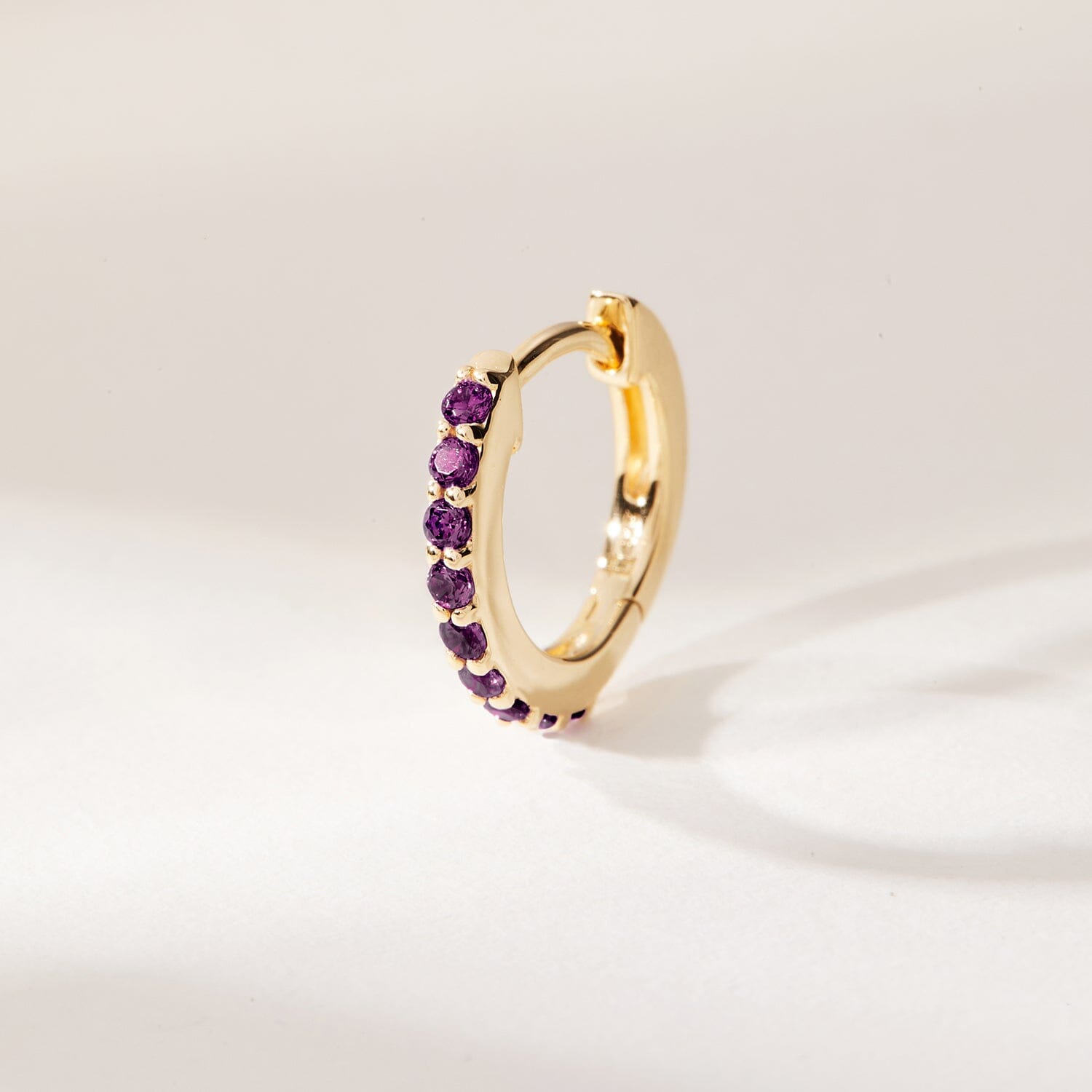 Birthstone Huggie Earrings