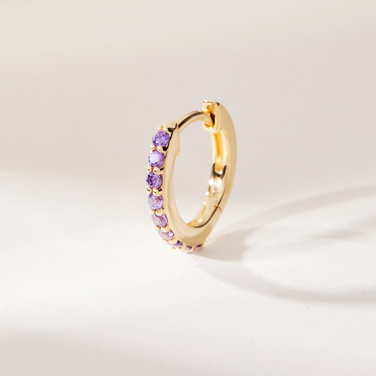 Birthstone Huggie Earrings