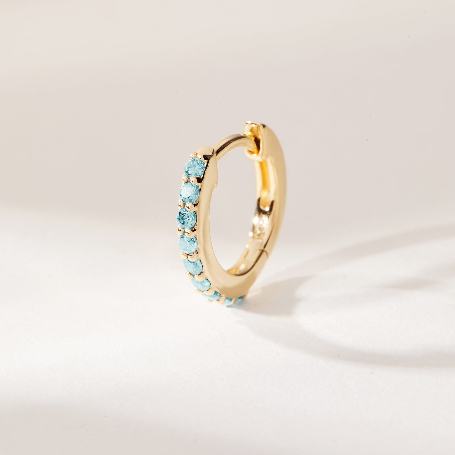 Birthstone Huggie Earrings
