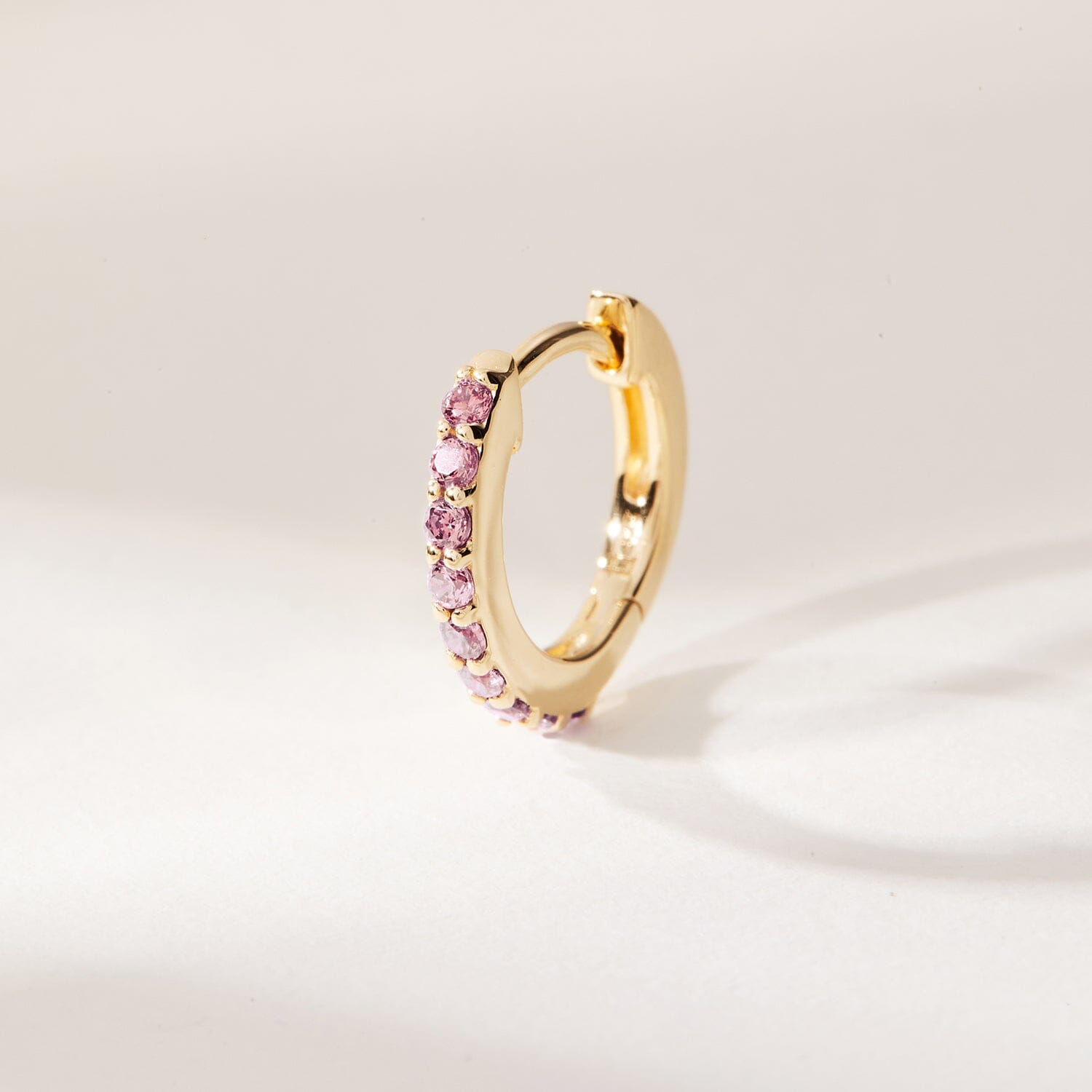 Birthstone Huggie Earrings