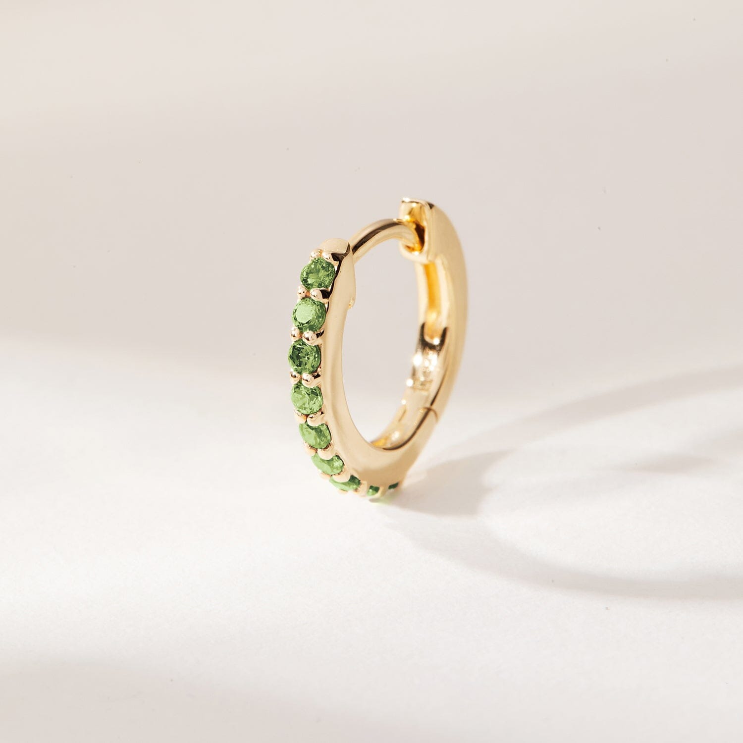 Birthstone Huggie Earrings