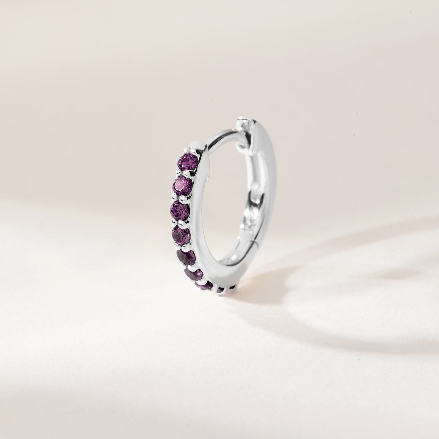 Birthstone Huggie Earrings